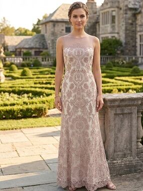 NWOT READY TO SHIP Alex Evenings Prom Mother of Bride Special Occasion Gown Sz 8